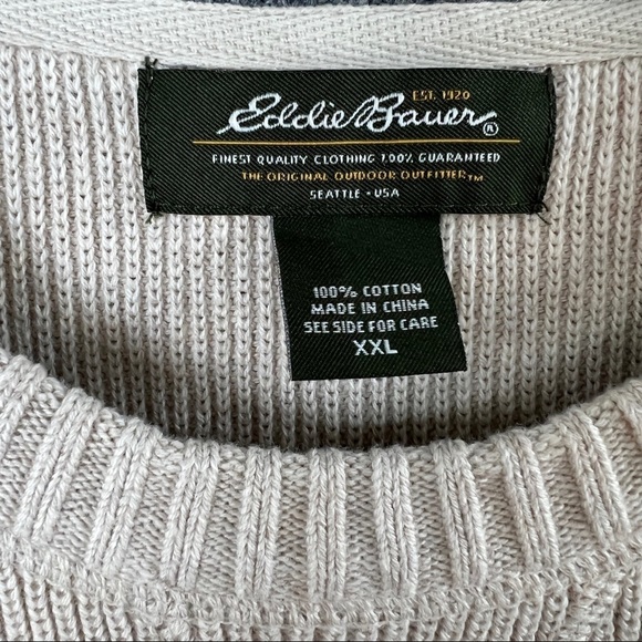 Eddie Bauer Rib Knit Oversized Crewneck Pullover Sweater - Picture 5 of 8